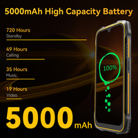 Cubot KingKong 6, wodoodporny wytrzymały telefony komórkowe IP68, 6,088 cala, 4 GB pamięci RAM, 64 GB ROM (rozszerzone 128 GB), bateria 5000 mAh, NFC, telefony smartfony 4G Dual SIM, smartphone android, smartfon 2022 3